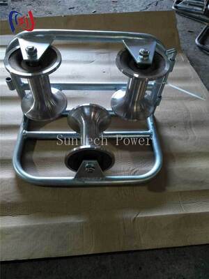 Tri-Sheave professionnel pour la protection contre les courbes à 90 degrés avec une charge nominale de 10KN et une conception résistante à la corrosion