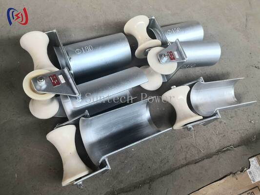 Rouleau de protection de l'entrée du câble de la série D avec un diamètre de tube de 80 à 200 mm pour le tirage du câble résistant à la corrosion et à faible frottement