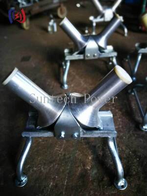 Rouleau tournant de câble à charge nominale de 10KN avec structure à sens unique pour les opérations de traction de câbles souterrains