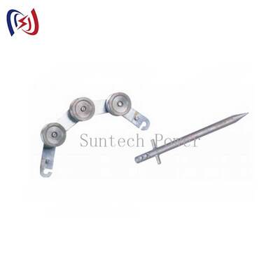 Bloc de mise à la terre de type crochet de 75 mm de diamètre inférieur pour des connexions rapides et sûres à haute conductivité