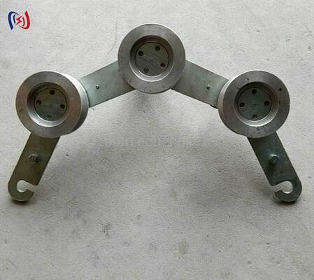 Bloc de mise à la terre de type crochet de 75 mm de diamètre inférieur pour des connexions rapides et sûres à haute conductivité