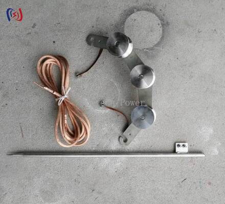 Bloc de mise à la terre de type crochet de 75 mm de diamètre inférieur pour des connexions rapides et sûres à haute conductivité