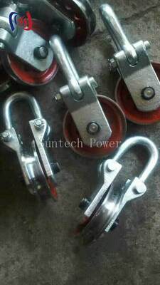 Bloc de point de levage professionnel avec une charge nominale de 50-80KN et un diamètre de faisceau de 160-190 mm pour le levage sûr de la tour de transmission