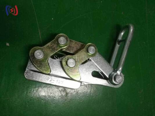 Grippeuse de fil de terre à double caméra professionnelle avec charge nominale de 10-30KN pour des fils de 11 à 15 mm et une pince résistante à la corrosion