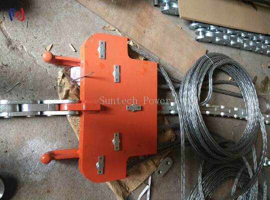 Tableau de tête professionnel pour quatre conducteurs à faisceau avec une charge nominale de 130 à 320KN pour une géométrie carrée précise et un amortissement supérieur