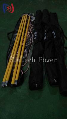 Câble de mise à la terre professionnel pour tension de 10 à 500 KV avec cuivre de 25 à 50 mm² et longueur totale de 1000 à 5500 mm pour une mise à la terre électrique sûre