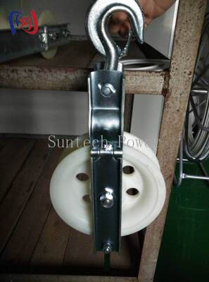 Bloc professionnel de corde à bande unique avec charge nominale 5-20KN, bande d'aluminium pour l'installation de conducteurs LGJ25-500