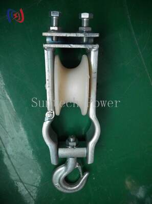 Bloc de câblage à double utilisation professionnel, avec une charge nominale de 5-20KN et une taille de faisceau de 80x50 mm pour l'installation de lignes aériennes