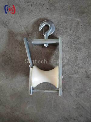 Professional Aerial Cable Stringing Block with 120x130mm Sheave Size and 5KN Rated Load for Overhead Power Line Installation