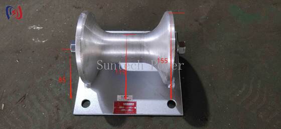 Rouleau de mise à la terre de câble professionnel 5KN avec roulement en aluminium pour l'installation de câbles souterrains de 150-160 mm