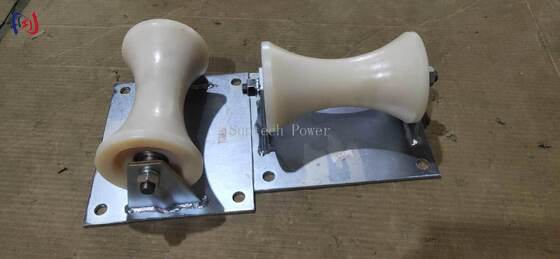 Rouleau de mise à la terre de câble professionnel 5KN avec roulement en aluminium pour l'installation de câbles souterrains de 150-160 mm