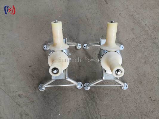 Rouleau de rotation de câble robuste 10KN : protection d'angle à 90 degrés pour les trous d'homme