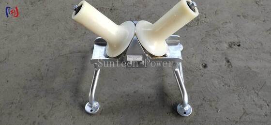 Rouleau de rotation de câble robuste 10KN : protection d'angle à 90 degrés pour les trous d'homme