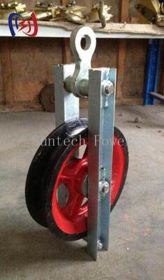 300KN High Speed Turning Pulley with Steel Sheave Reduces Friction