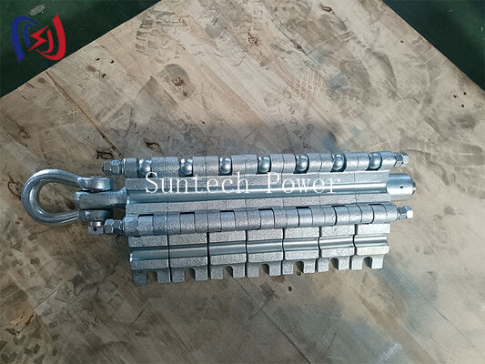 Clampe multi-segment de type Come Along avec une charge nominale de 90 à 150 KN et un couple de serrage de 150 N.m pour le câblage des lignes de transmission