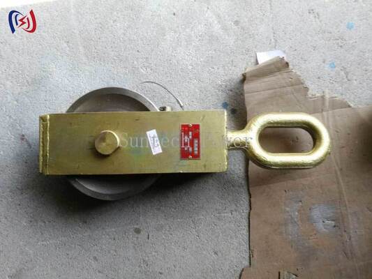 Bloc de câblage de conducteur avec une charge nominale de 30 à 80 KN et un diamètre de faisceau de 140 à 180 mm pour les travaux de ligne aérienne