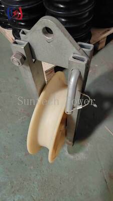 5-20KN Charge nominale Bloc de ficelle à paille unique avec roulement à billes monté en aluminium léger ou en paille de nylon