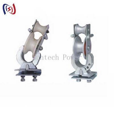 Bloc de câblage par conducteur en aluminium/sheave de nylon 20KN pour câblage à transmission tripartite
