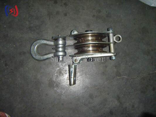 Matériel de levage à double poulie, charge nominale 30-100KN, avec conception ouverte des deux côtés pour un levage robuste