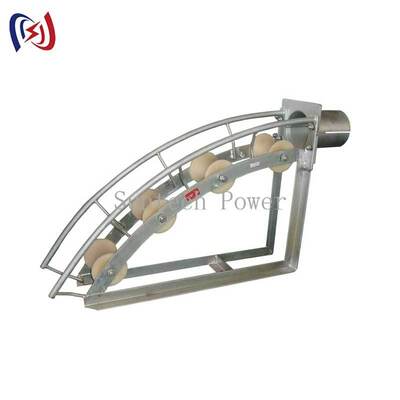 Multi-Sheave Cable Pulley avec 450mm Bend Radius MC Nylon Wheels et Lockable Positioning pour une grande protection du câble