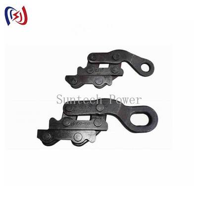 Pince à câble de terre parallèle avec pince à came, ouverture maximale de 13-26 mm et charge nominale de 10-30 KN pour la prise simultanée de deux fils