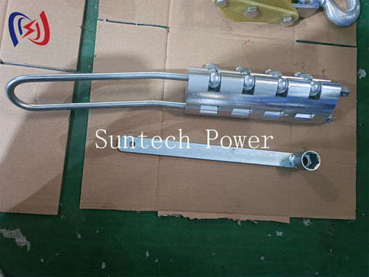 Pince à câble autobloquante en acier anti-torsion avec charge nominale de 20-100KN pour câbles de 7-24mm de diamètre