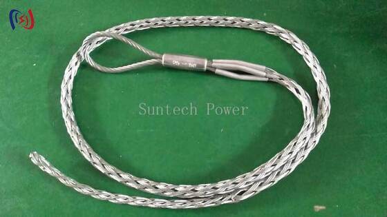 Joints de chaussette à mailles de câbles avec charge nominale de 10-30KN et prise uniforme à 360° pour les terminaisons de lignes de transport avec revêtement galvanisé à chaud