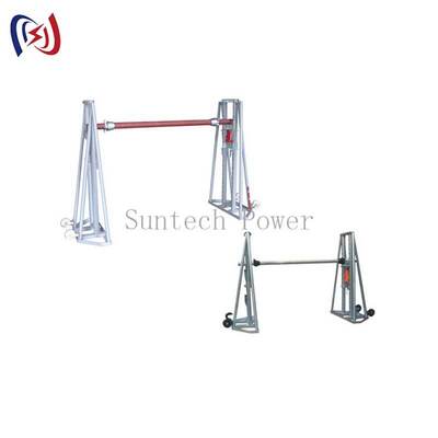 Support de touret de câble hydraulique avec charge nominale de 50-300 KN pour tambours de 2400-5000 mm de diamètre et cadre en acier à haute résistance