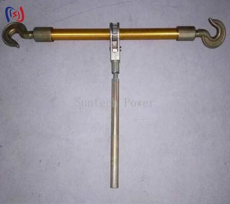 Outils de câblage de conducteurs anodisés à double crochet en aluminium 10-50KN