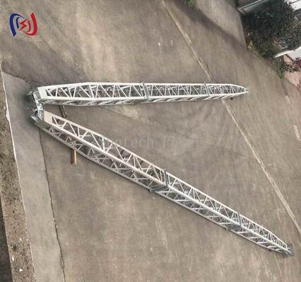 Palan à treillis modulaire en forme de A avec revêtement résistant à la corrosion pour le montage de tours de 8 à 28 m