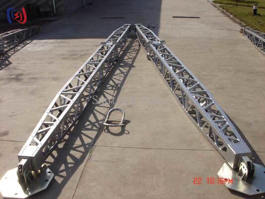 Palan à treillis modulaire en forme de A avec revêtement résistant à la corrosion pour le montage de tours de 8 à 28 m