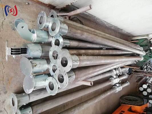 Poteau de levage tubulaire en forme de A 120x7mm 6-13m Outils de montage de tour Revêtement anticorrosion