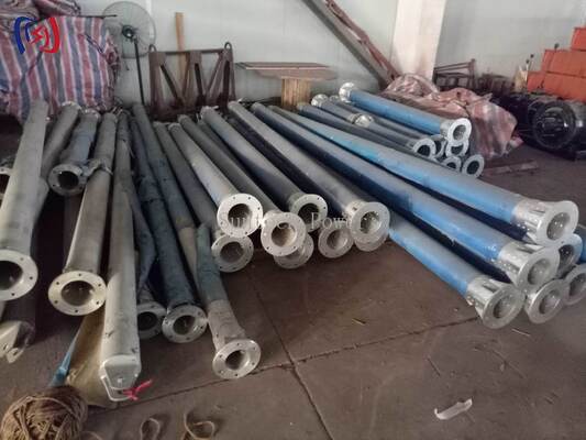 Pôle de gin tubulaire en forme de A avec un diamètre de tube de 120 x 7 mm, une longueur de 6 à 13 m et un revêtement résistant à la corrosion pour la construction de tours de transmission