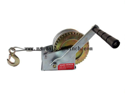 Treuil de Mini Steel Marine Manual Cable/treuil portatif de manivelle pour la remorque de bateau