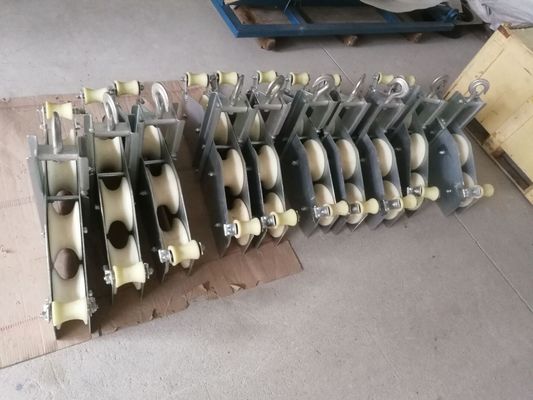 Type combiné par bloc de fibre optique SHZHD10 de quart de cercle du bloc de poulie de câble 10KN OPGW