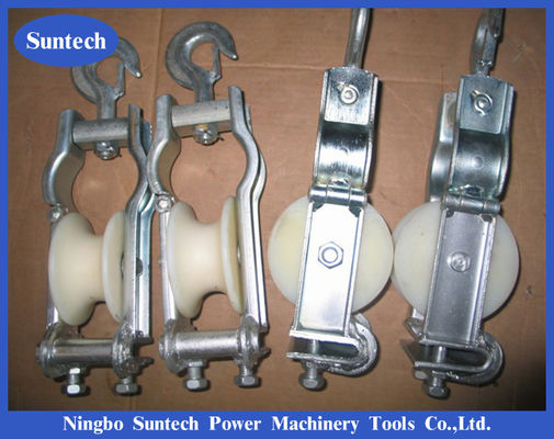 Séance à double utilisation et type accrochant conducteur Pulley Stringing Block de câble métallique