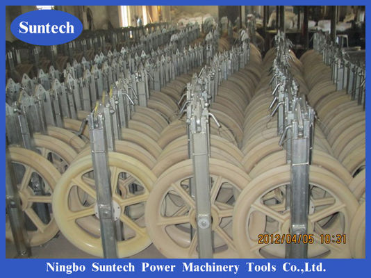 blocs de haute résistance de Cable Stringing Pulley de conducteur de 400x80mm