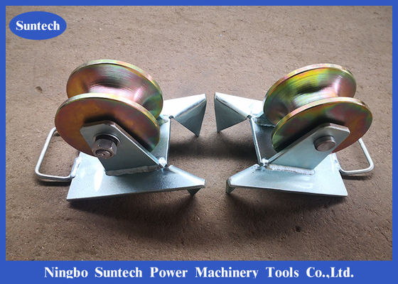 L'aluminium de carreau roule la poulie de rouleau de câble de 80mm pour le câble protecteur