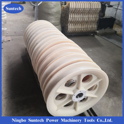 Poulies en nylon de ligne de transmission d'ODM 660x100mm d'OEM pour des blocs de ficelage de conducteur