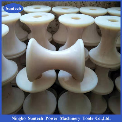 Rouleau de pose de câbles de roue de poulie en nylon durable personnalisé