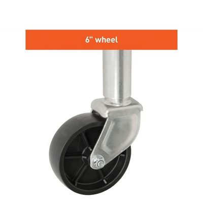 10" voyage 6" pièces de rechange de remorque de roue avec la charge utile 1000lbs