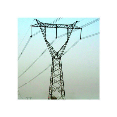 Tour en acier de transmission de trellis d'angle galvanisé à chaud