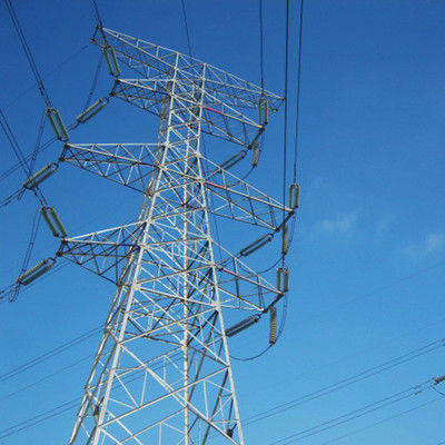Tour de ligne électrique de transmission de l'acier Q235 Q345 de HDG