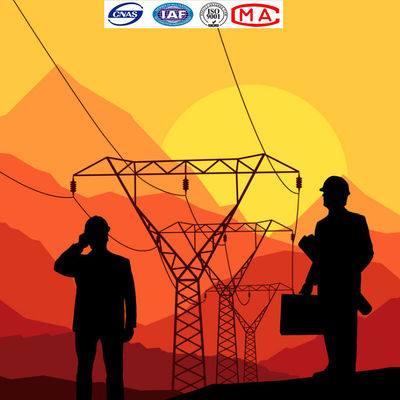 ligne aérienne tours électriques en acier de la transmission 11kv de Q235B