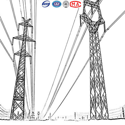 Tour galvanisée de l'immersion chaude Q235 Electric Power pour la ligne aérienne