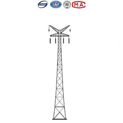 Tour galvanisée de l'immersion chaude Q235 Electric Power pour la ligne aérienne