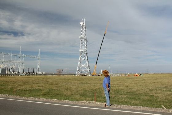 ligne de transmission 35 66 110 220kv site d'Angel Steel Tower For Construction