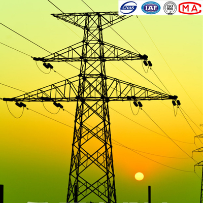 Traversée de la rivière conique polygonale de tour en acier du trellis 220kv