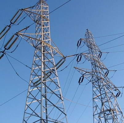 Traversée de la rivière conique polygonale de tour en acier du trellis 220kv