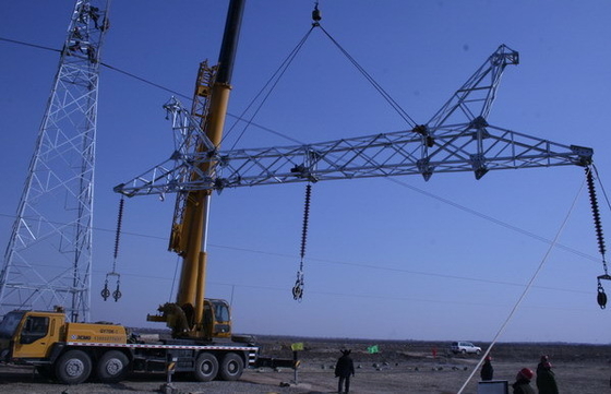 Tour en acier galvanisée de transport d'énergie de Q345B A572